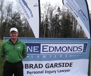 Tournament sponsor Brad Garside