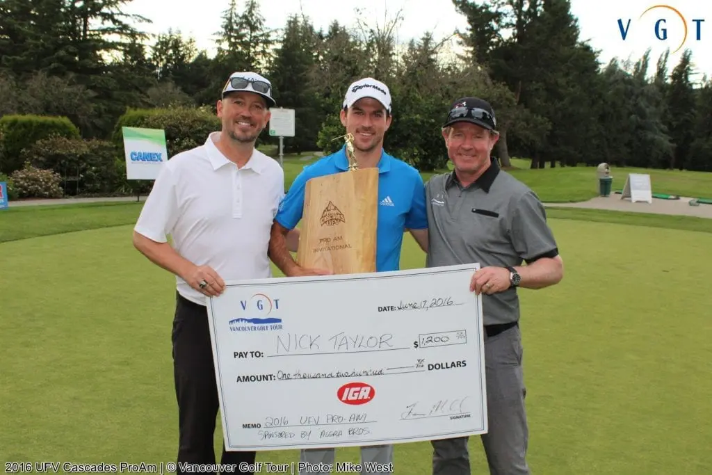 PGA Tour Pro Nick Taylor Wins 2016 UFV ProAm